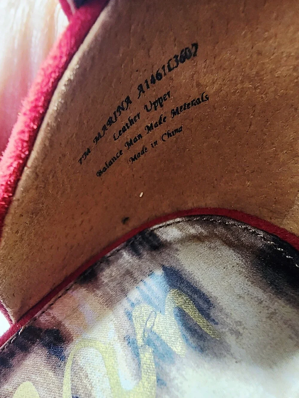 Sam Edelman Red Marina Ankle Steap Platform Stilletos 7.5